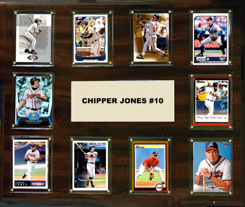 MLB 15"x18" Chipper Jones Atlanta Braves Player Plaque