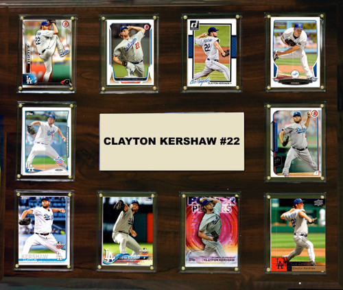 MLB 15"x18" Clayton Kershaw Los Angeles Dodgers Player Plaque