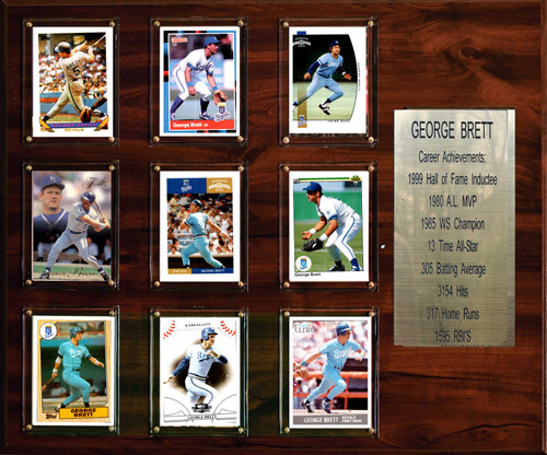 MLB 15"x18" George Brett Kansas City Royals Career Stat Plaque