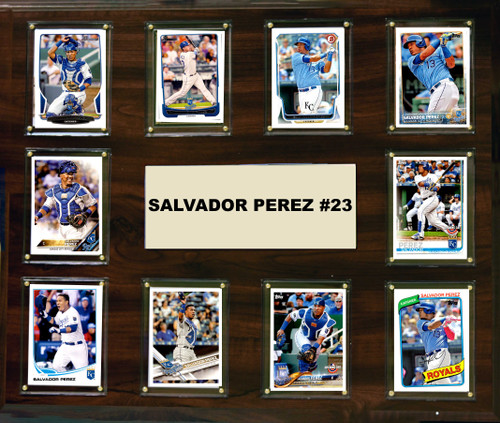 MLB 15"x18" Salvador Perez Kansas City Royals Player Plaque