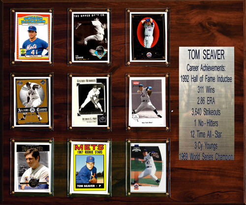 MLB 15"x18" Tom Seaver New York Mets Career Stat Plaque
