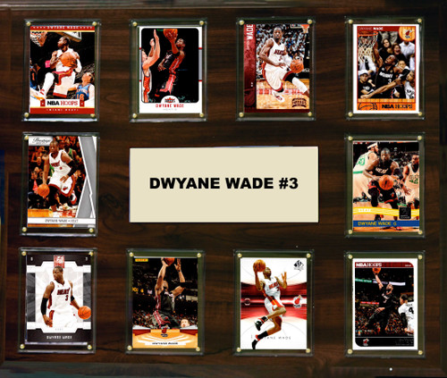 NBA 15"x18" Dwyane Wade Miami Heat Player Plaque