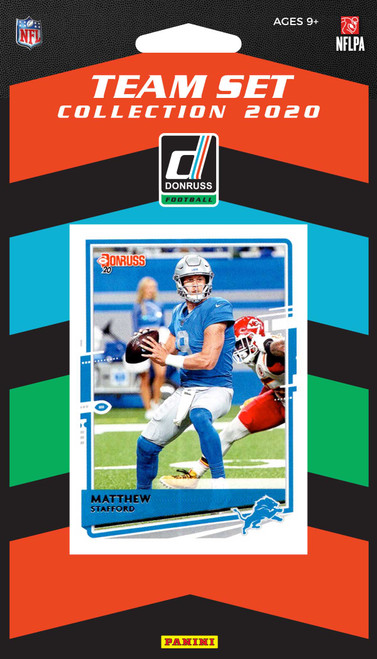 NFL Detroit Lions Licensed2020 Donruss Team Set