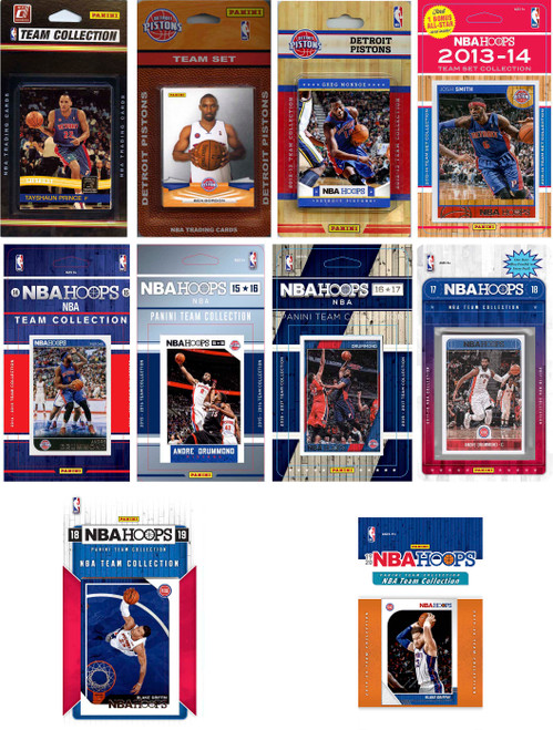 NBA 2021-22  Detroit Pistons 12 Different Licensed Trading Card Team Sets