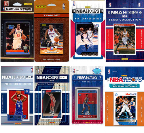 NBA 2021-22  Philadelphia 76ers 7 Different Licensed Trading Card Team Sets
