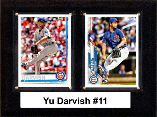 MLB 6"x8" Yu Darvish Chicago Cubs Two Card Plaque