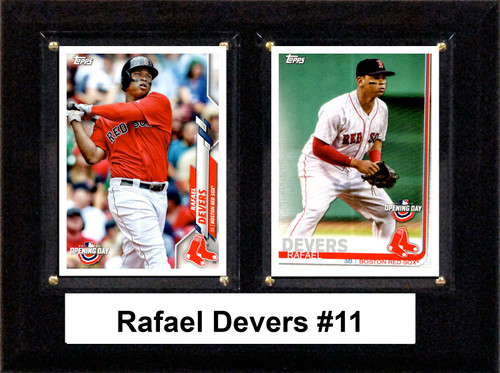 MLB 6"x8" Rafael Devers Boston Red Sox Two Card Plaque