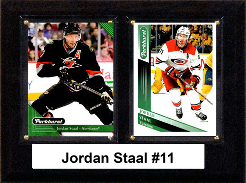 NHL 6"x8" Jordan Staal Carolina Hurricanes Two Card Plaque