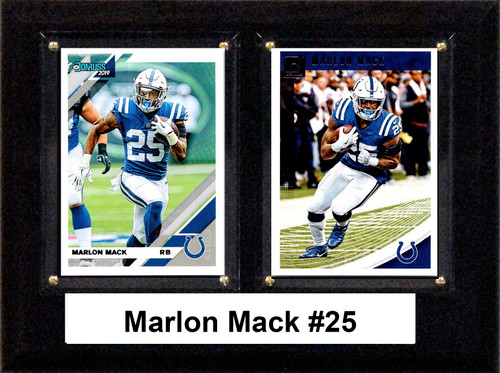 NFL 6"x8" Marlon Mack Indianapolis Colts Two Card Plaque