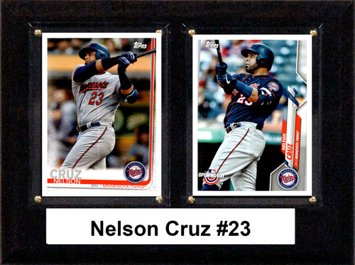 MLB 6"x8" Nelson Cruz Minnesota Twins Two Card Plaque
