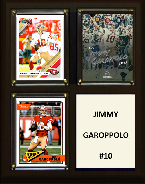 NFL 8"x10" Jimmy Garappolo San Francisco 49ers Three Card Plaque