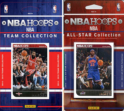 NBA Houston Rockets Licensed 2014-15 Hoops Team Set Plus 2014-15 Hoops All-Star Set