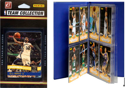 NBA Memphis Grizzlies Licensed 2010-11 Donruss Team Set Plus Storage Album