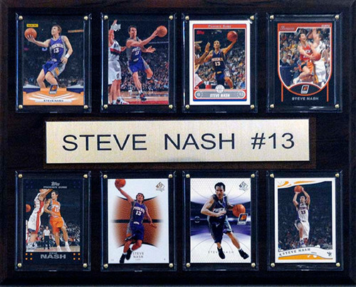 NBA 12"x15" Steve Nash Phoenix Suns 8 Card Plaque