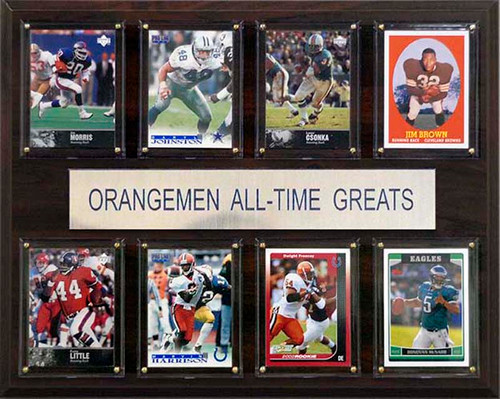NCAA Football 12"x15" Syracuse Orangemen All-Time Greats Plaque