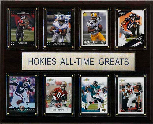 NCAA Football 12"x15" Virginia Tech Hokies All-Time Greats Plaque