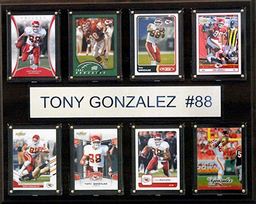 NFL 12"x15" Tony Gonzalez Atlanta Falcons 8-Card Plaque