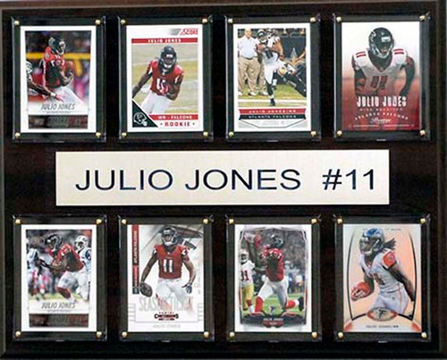 NFL 12"x15" Julio Jones Atlanta Falcons 8-Card Plaque