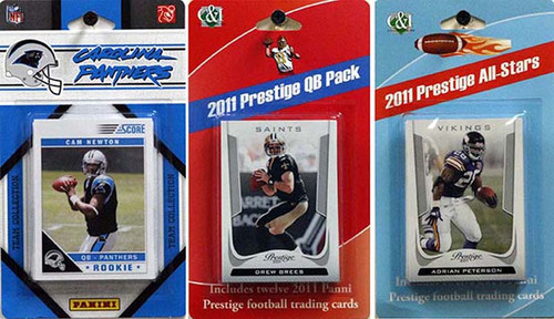 NFL Carolina Panthers Licensed 2011 Score Team Set With Twelve Card 2011 Prestige All-Star and Quarterback Set