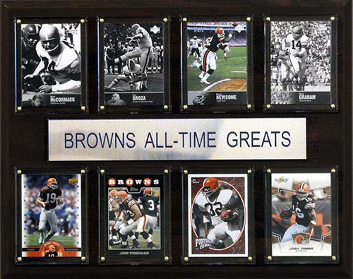 NFL 12"x15" Cleveland Browns All-Time Greats Plaque