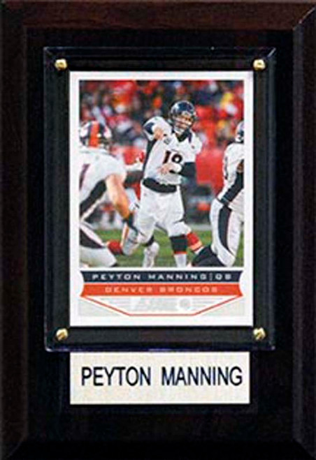 NFL 4"x6" Peyton Manning Denver Broncos Player Plaque