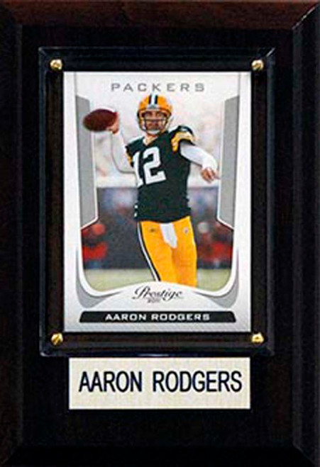 NFL 4"x6" Aaron Rodgers Green Bay Packers Player Plaque