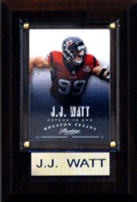 NFL 4"x6" J.J. Watt Houston Texans Player Plaque