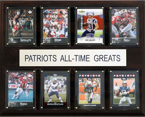 NFL 12"x15" New England Patriots All-Time Greats Plaque