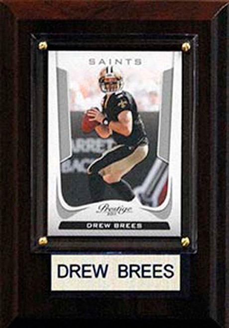 NFL 4"x6" Drew Brees New Orleans Saints Player Plaque