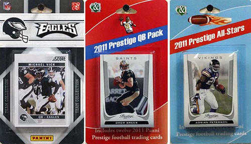 NFL Philadelphia Eagles Licensed 2011 Score Team Set With Twelve Card 2011 Prestige All-Star and Quarterback Set