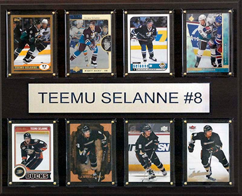 NHL 12"x15" Teemu Selanne Anaheim Ducks 8-Card Plaque