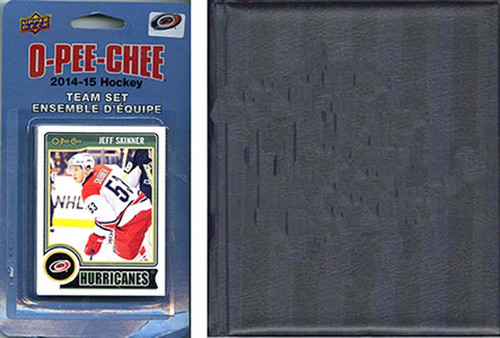 NHL Carolina Hurricanes 2014 O-Pee-Chee Team Set and a storage album