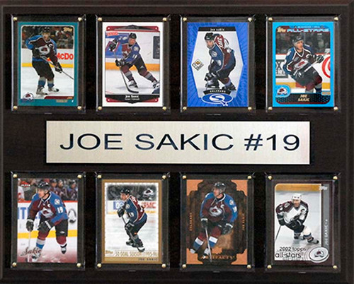 NHL 12"x15" Joe Sakic Colorado Avalanche 8-Card Plaque