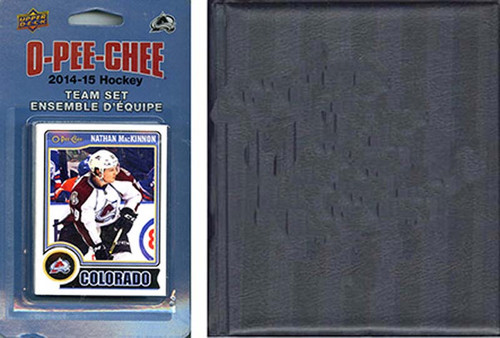 NHL Colorado Avalanche 2014 O-Pee-Chee Team Set and a storage album