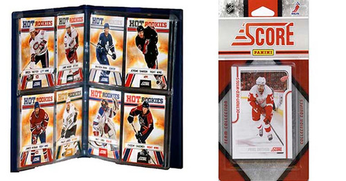 NHL Detroit Red Wings Licensed 2011 Score Team Set and Storage Album