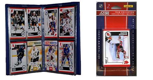 NHL New Jersey Devils Licensed 2010 Score Team Set and Storage Album