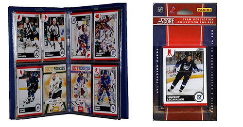 NHL Tampa Bay Lightning Licensed 2010 Score Team Set and Storage Album