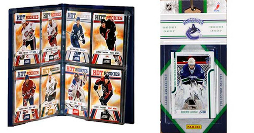 NHL Vancouver Canucks Licensed 2011 Score Team Set and Storage Album