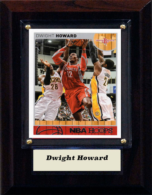 NBA 4"x6" Dwight Howard Houston Rockets Player Plaque