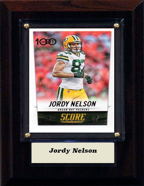 NFL 4"x6" Jordy Nelson GreenBay Packers Player Plaque