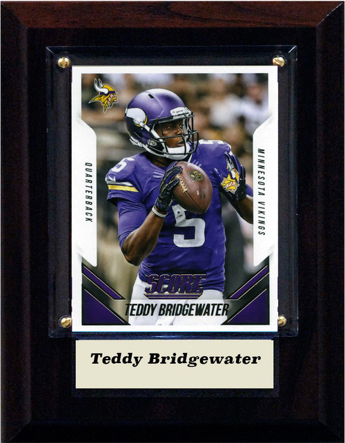 NFL 4"x6" Teddy Bridgewater Minnesota Vikings Player Plaque