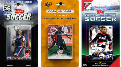 MLS New England Revolution 3 Different Licensed Trading Card Team Sets