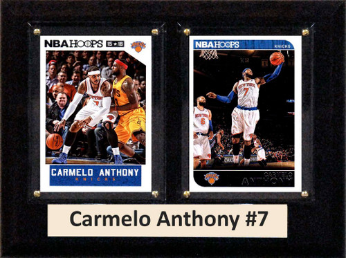 NBA 6"X8" Carmelo Anthony New York Knicks Two Card Plaque