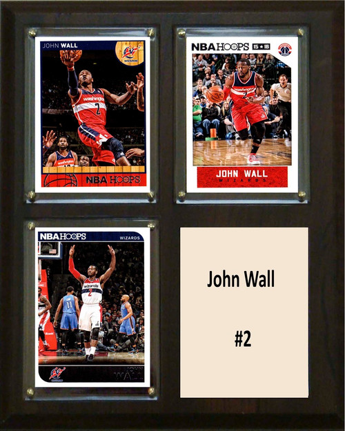 NBA 8"x10" John Wall Washington Wizards Three Card Plaque