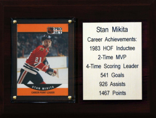 NHL 6"X8" Stan Mikita Chicago Blackhawks Career Stat Plaque