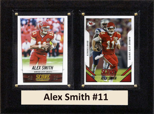 NFL 6"X8" Alex Smith Kansas City Chiefs Two Card Plaque