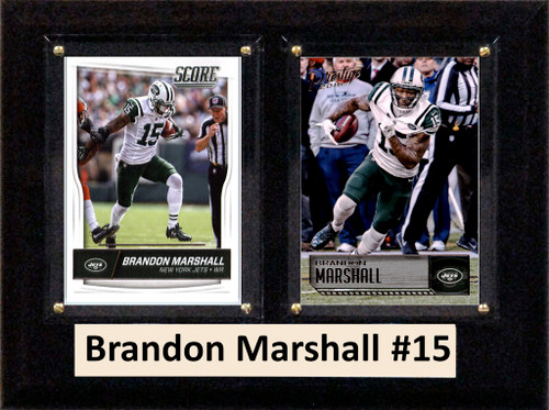 NFL 6"X8" Brandon Marshall New York Jets Two Card Plaque