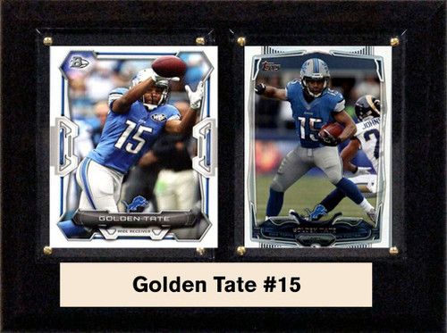 NFL 6"X8" Golden Tate Detroit Lions Two Card Plaque