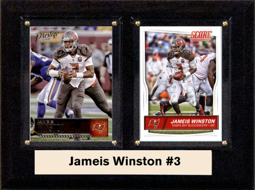 NFL 6"X8" Jameis Winston Tampa Bay Buccaneers Two Card Plaque