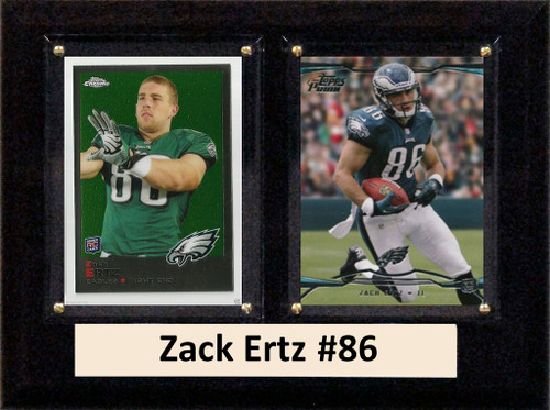 NFL 6"X8" Zack Ertz Philadelphia Eagles Two Card Plaque